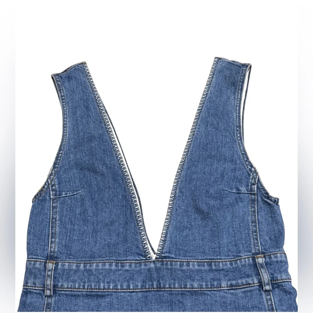 See by Chloé Denim Dress Shady Cobalt | Size 34 US 2 - Picture 4 of 12